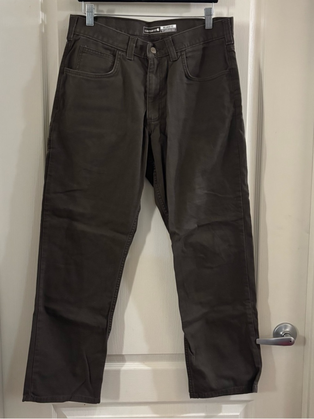 Carhartt Men's Straight-Leg Jeans in Dark Brown